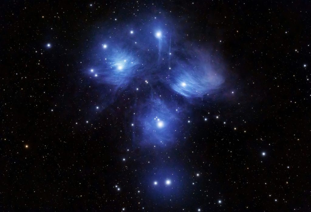 a large cluster of stars in the sky